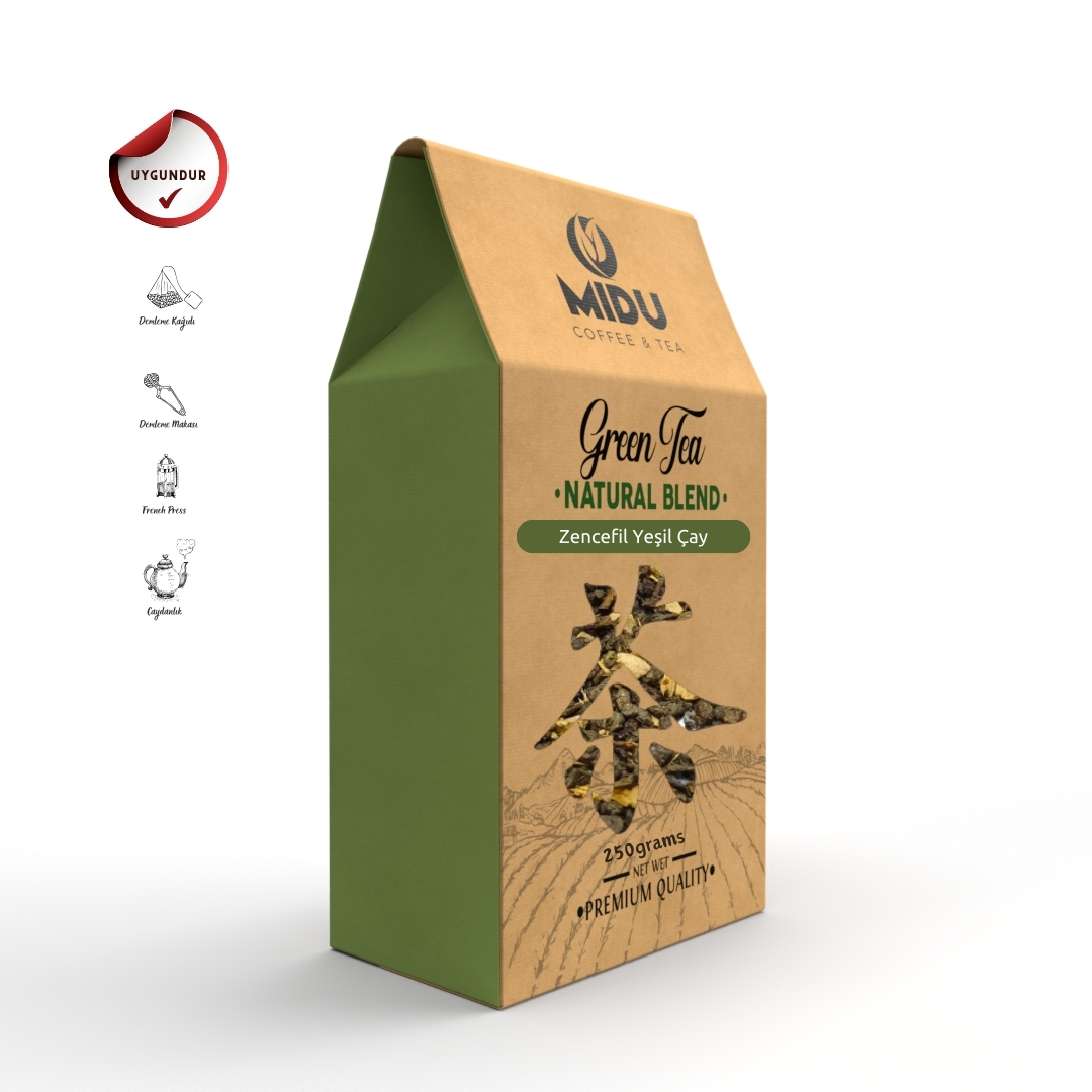 ZENCEFİLLİ YEŞİL ÇAY 250 GR.