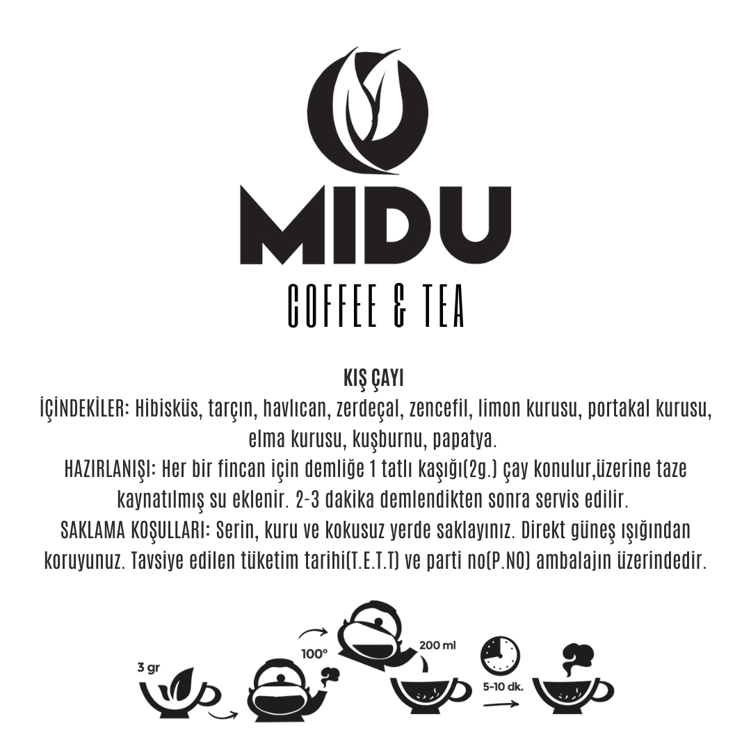 MİDU KIŞ ÇAYI 250 GR