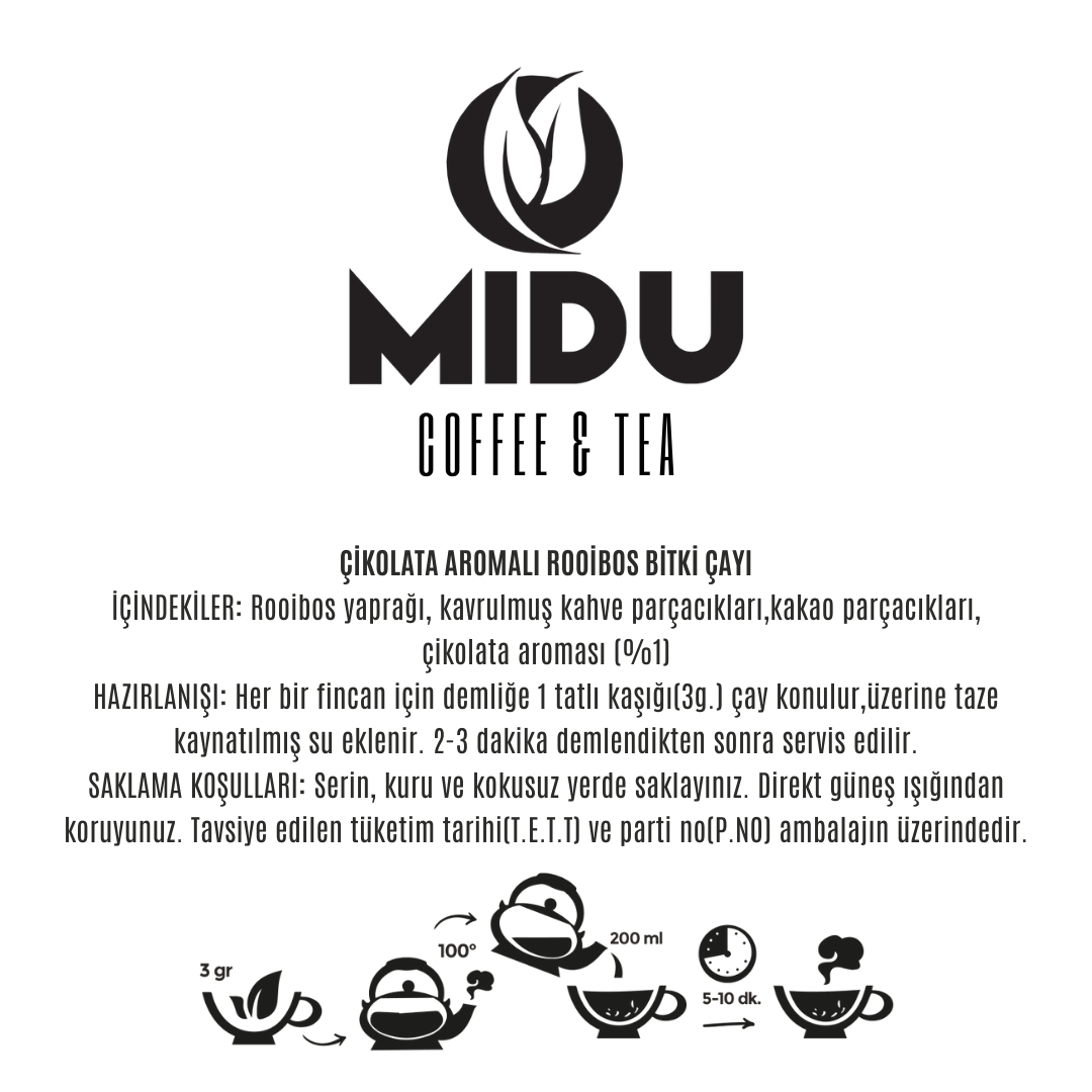 ROOIBOS CHOCOLATE 250 GR.