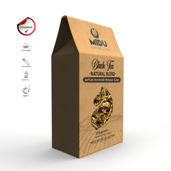 BEYAZ ÇAY ŞEFTALİ AROMALI 250 GR