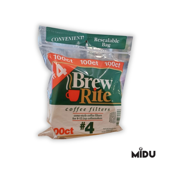 BREW RİTE 4 NUMARA BEYAZ FİLTRE KAĞIDI 100 LÜ